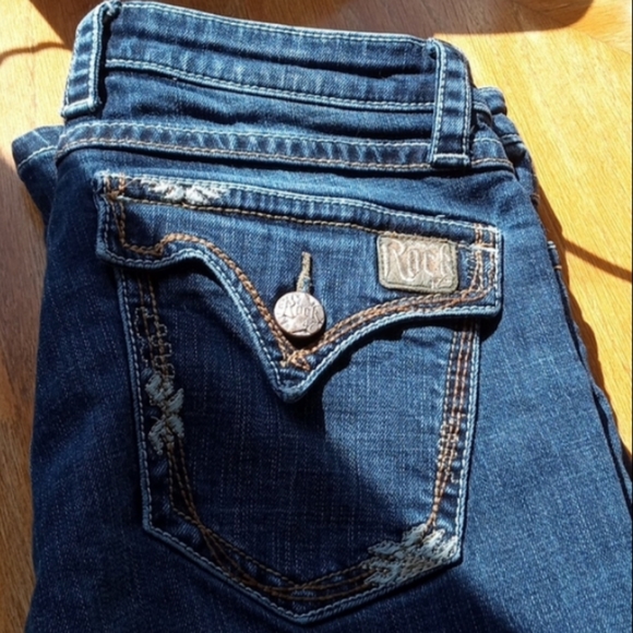 Rock 47 Wrangler Low Rise Bootcut Jeans - Picture 4 of 13